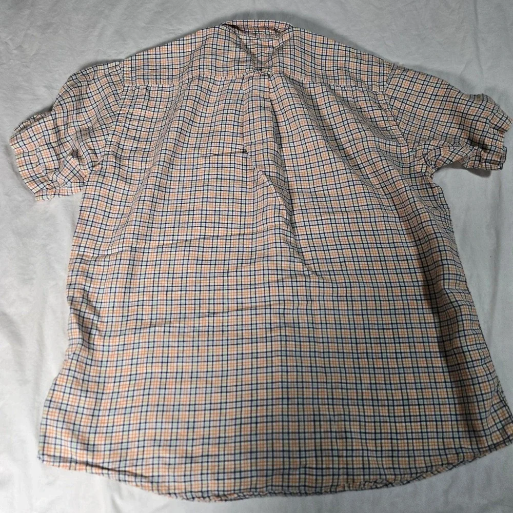 Orvis Shirt Signature Collection 100% Linen Short Sleeve Button Up‎ Size Large